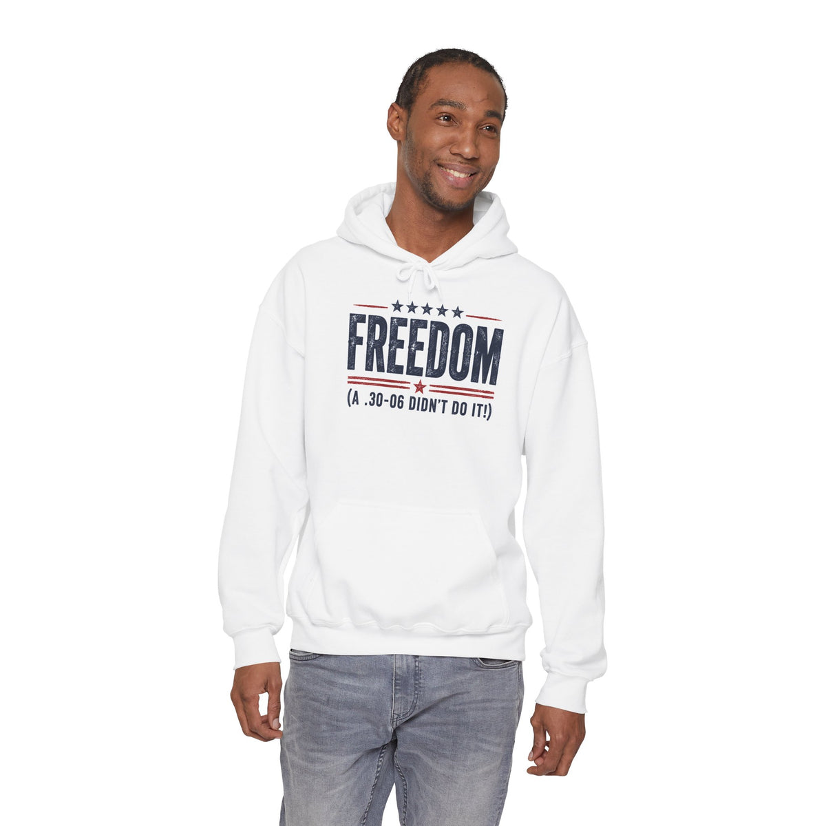 Freedom .30-06 Didn't Do It Patriotic Graphic Pullover USA Unisex Hoodie