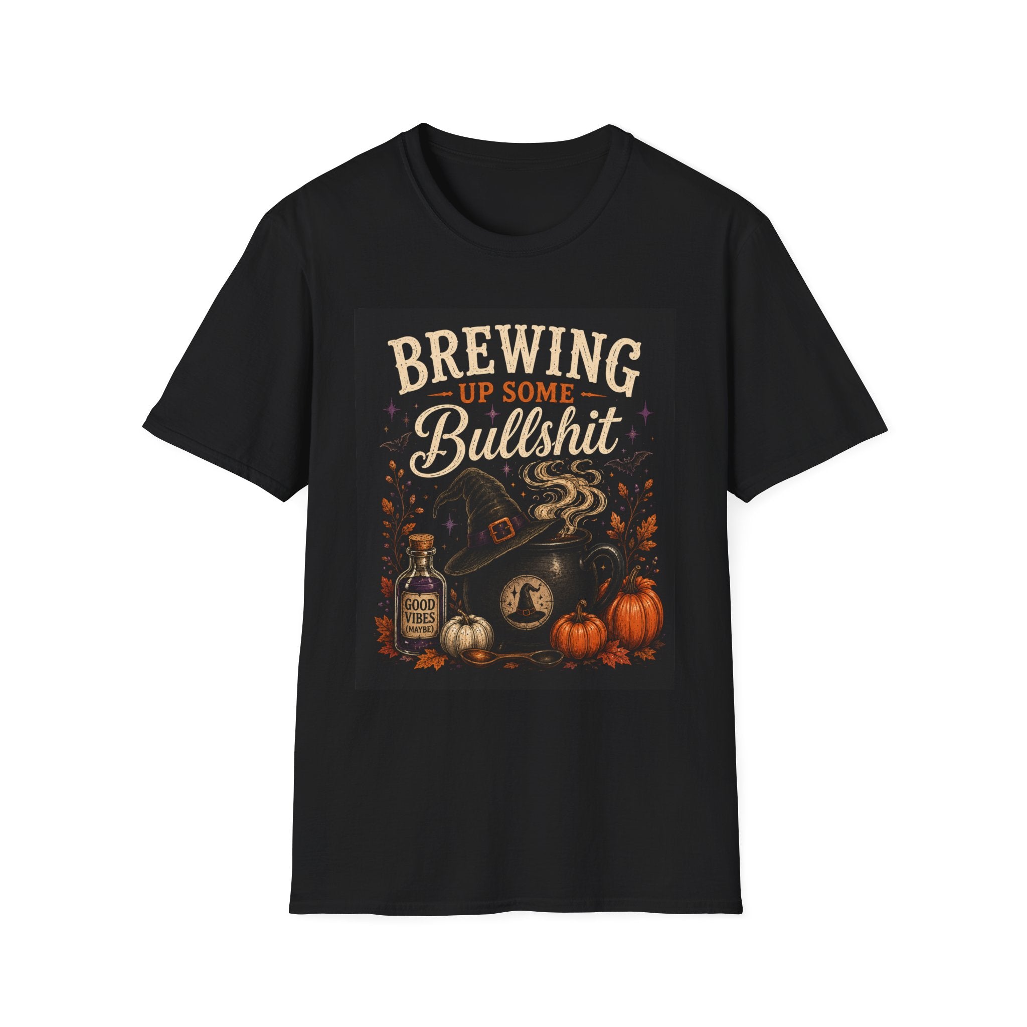 Brewing Up Some Bullshit T-Shirt — Funny Halloween Pumpkin Potion Tee