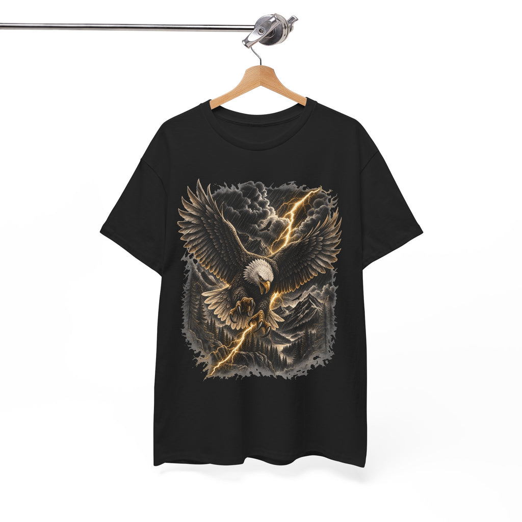 Bald Eagle Graphic Tee | Storm Lightning Eagle Shirt | Mountain Wilderness Outdoors Unisex T-Shirt
