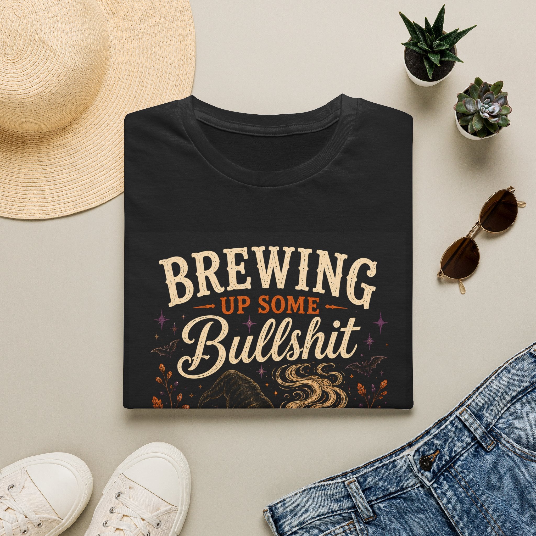 Brewing Up Some Bullshit T-Shirt — Funny Halloween Pumpkin Potion Tee