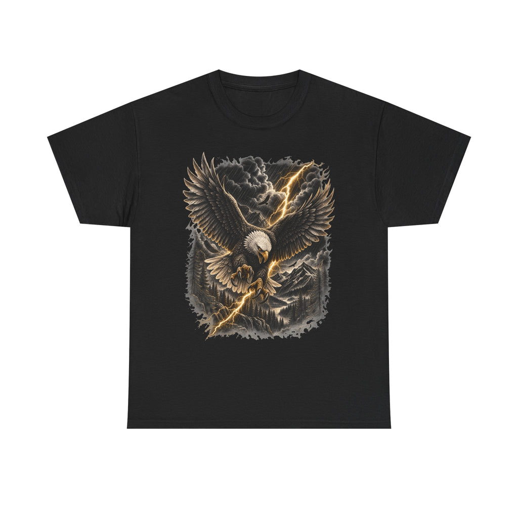 Bald Eagle Graphic Tee | Storm Lightning Eagle Shirt | Mountain Wilderness Outdoors Unisex T-Shirt